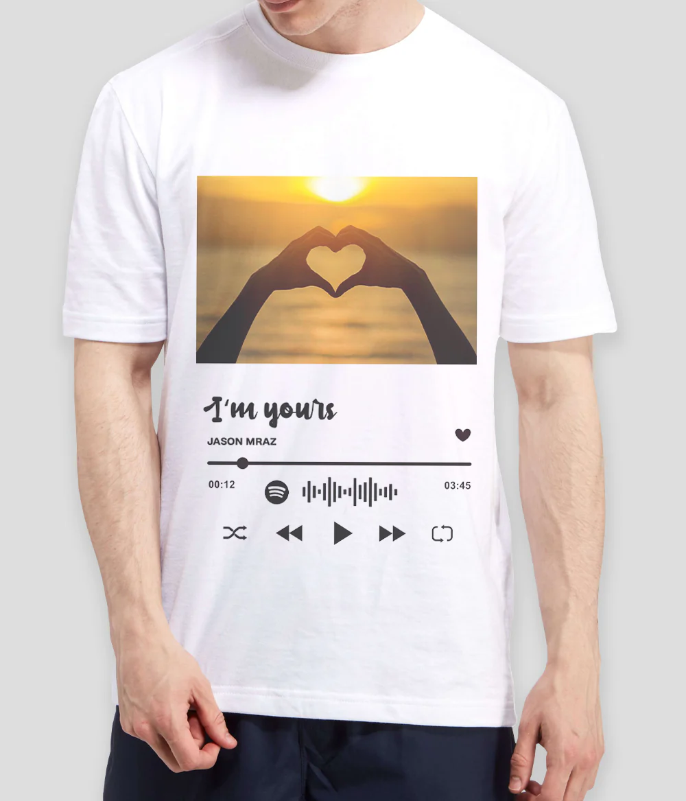 I'm Yours Music Player Graphic T-Shirt – Unisex White Cotton Tee
